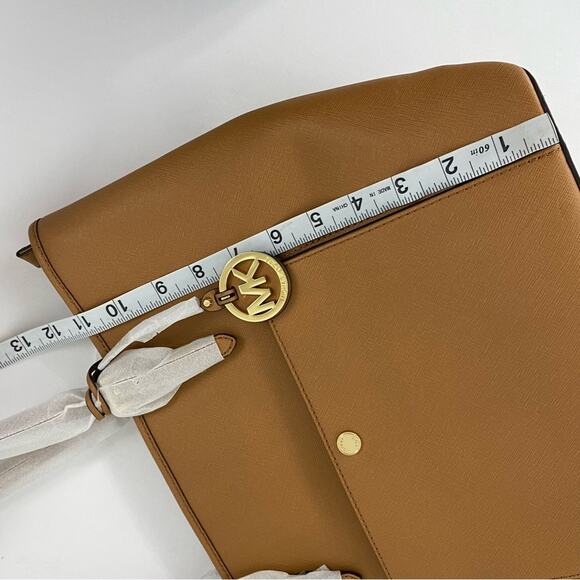 Michael Kors Jet Set large Saffiano brown leather tote bag - Picture 11 of 12